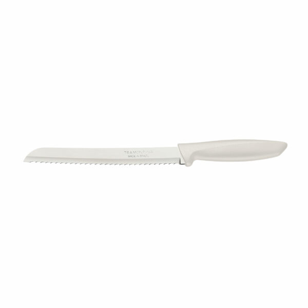 Tramontina Plenus 8 Inches Bread Knife with Stainless Steel Blade and White Polypropylene Handle