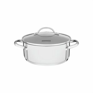 Tramontina Una 20cm 2.9L Stainless Steel Shallow Casserole with Tri-ply Bottom