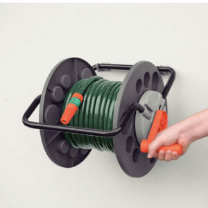 Tramontina Hose Reel made with Heavy-duty Polypropylene and Storage Capacity up to 55m Hose with 1/2-inch Diameter