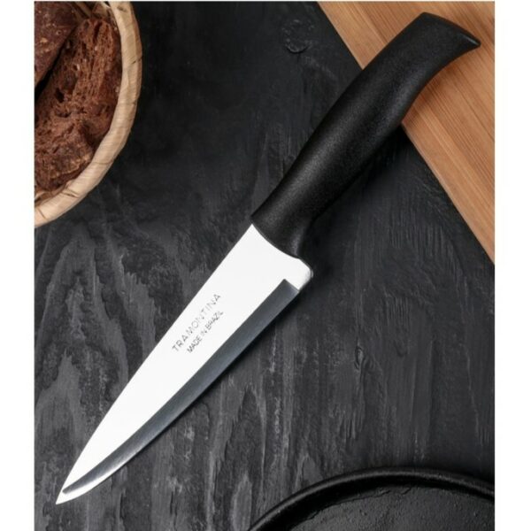 Tramontina Athus 7 Inches Kitchen Knife with Stainless Steel Blade and Black Polypropylene Handle