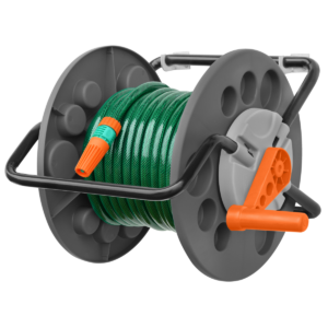Tramontina Hose Reel made with Heavy-duty Polypropylene and Storage Capacity up to 55m Hose with 1/2-inch Diameter