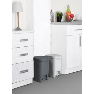 Compact Trash Can 10 Lit White