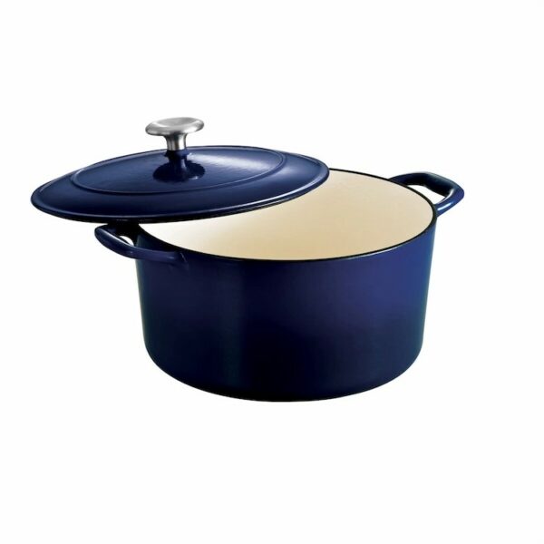 Tramontina Series 1000 6.5 Qt Cobalt Enameled Cast Iron Covered Round Dutch Oven