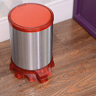 Sofie stainless steel pedal trash can, 5 L (Orange )