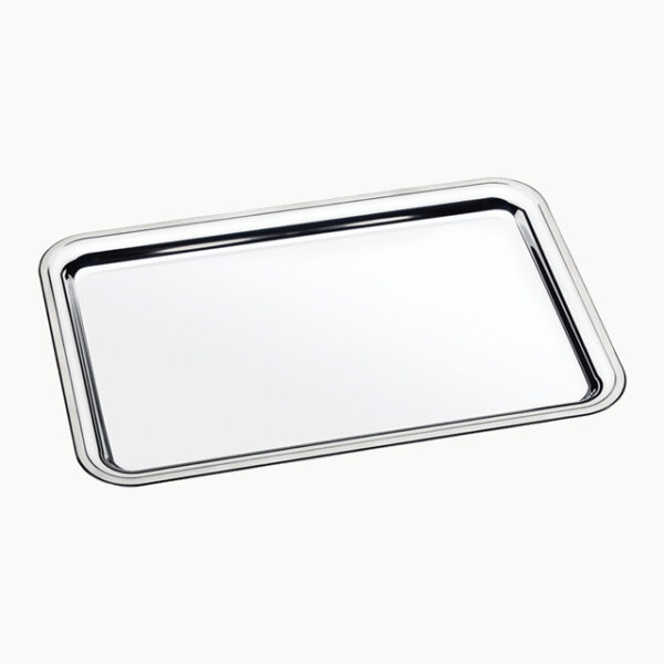 Buena Stainless steel rectangular tray 49 x 33 cm