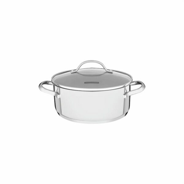 Tramontina Una 16cm 1.4L Stainless Steel Shallow Casserole with Tri-ply Bottom