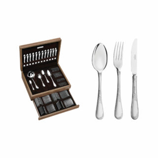 101 Pcs, set Renascença stainless steel flatware set with table knives