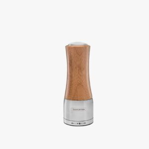 Tramontina Realce Stainless Steel and Bamboo Salt and Pepper Mill with Ceramic Grinder