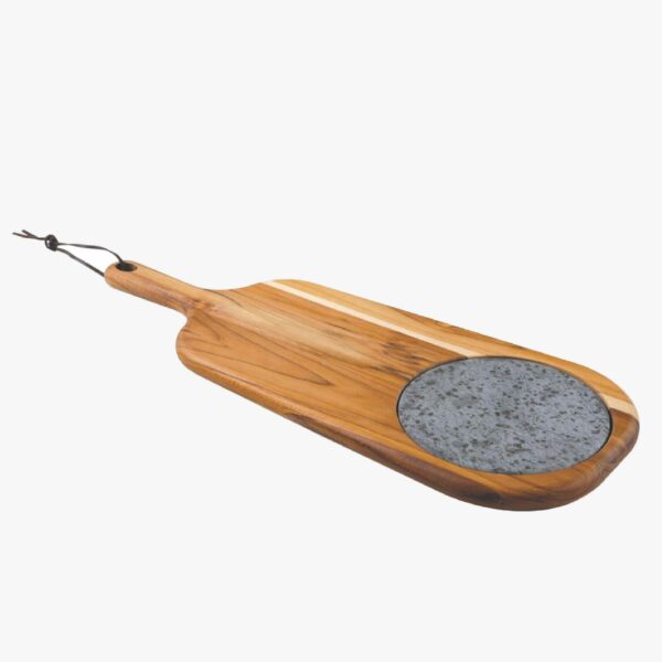 Provence 48x19 cm Cheese Board With Handle and Stone