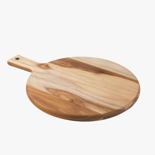 Tramontina 40x30cm Teak Wood Pizza Board with Handle with Mineral Oil Finish