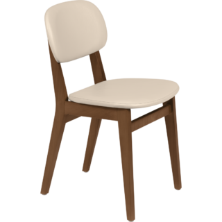 Tramontina London armless chair in almond-colored