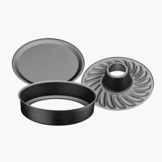 Black Baking Mold with Removable Bottom Non Stick Guaranteed