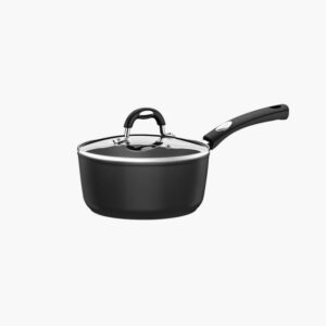 20 cm Sauce Pan With Glass Lid Silicone Handle and Knob Non Stick