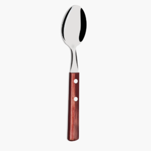 Tramontina 3 Pieces Stainless Steel Tea Spoons Set with Red Treated Polywood Handles