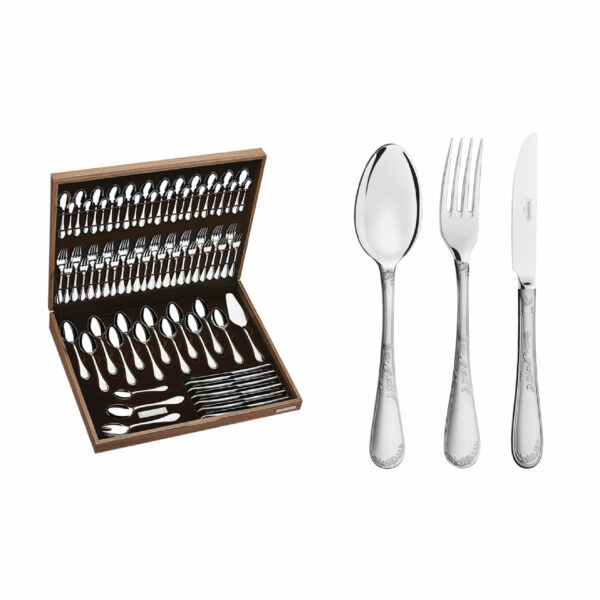 76 Pcs set ,Renascença stainless steel flatware set with table knives