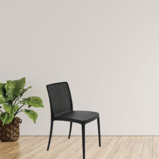 Isabelle Black Polypropylene and Fiberglass Chair