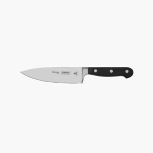 Tramontina Century 6 Inches Chef Knife with Stainless Steel Blade and Black Polycarbonate Handle