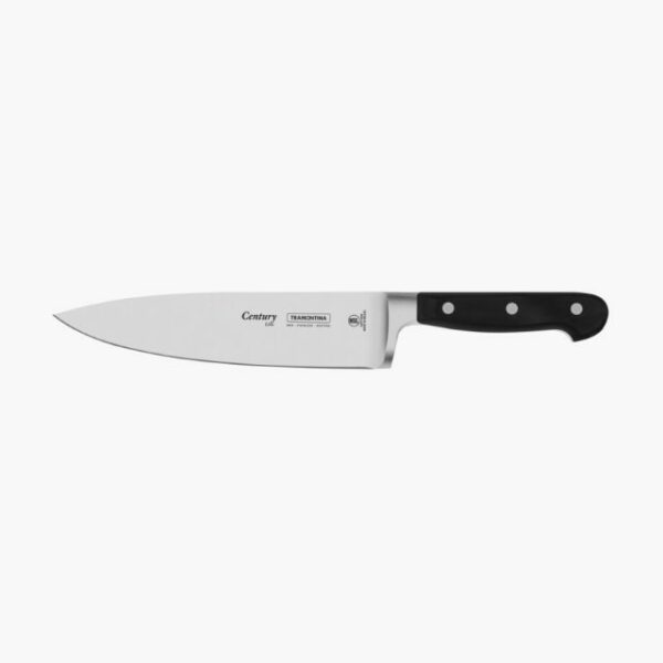 Tramontina Century 8 Inches Chef Knife with Stainless Steel Blade and Black Polycarbonate Handle