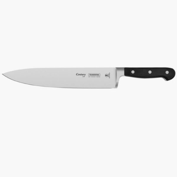 Tramontina Century 10 Inches Chef Knife with Stainless Steel Blade and Black Polycarbonate Handle