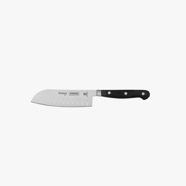 Tramontina Century 5 Inches Santoku Knife with Stainless Steel Blade and Black Polycarbonate Handle
