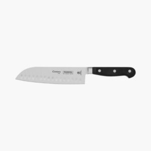 Tramontina Century 7 Inches Santoku Knife with Stainless Steel Blade and Black Polycarbonate Handle