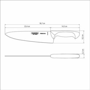 Tramontina Premium Chef Knife with Stainless Steel Blade and Polypropylene Handle