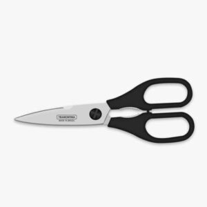 Tramontina Supercort 8 Inches Household Scissors with Stainless Steel Blades and Black Polypropylene Handle