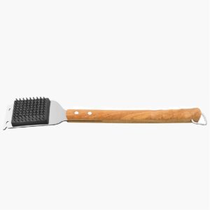 Stainless Steel Grill Brush  44 cm Wood Handle