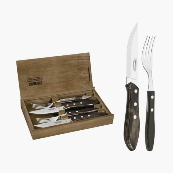 Steak Line 4 pcs Set with 2 pcs of 5 inches Forged Knives and 2 pcs Forks