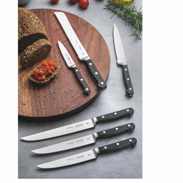Tramontina Century 4 Inches Fruit and Vegetable Knife with Stainless Steel Blade and Black Polycarbonate Handle