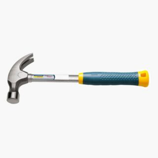 16 oz Claw Hammer Polished Tubular Steel Handle