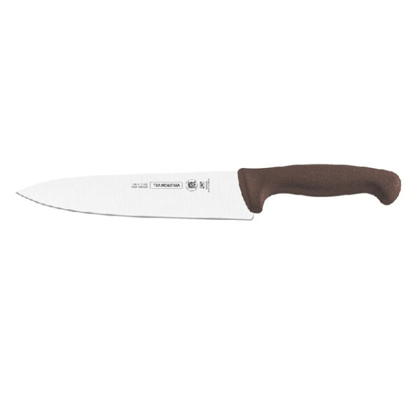 Tramontina Professional 10 Inches Meat Knife with Stainless Steel Blade and Brown Polypropylene Handle with Antimicrobial Protection