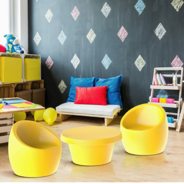 Oca Children's Armchair in Yellow