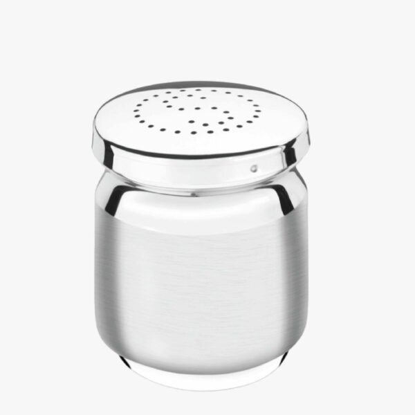 utility stainless steel salt shaker with lid