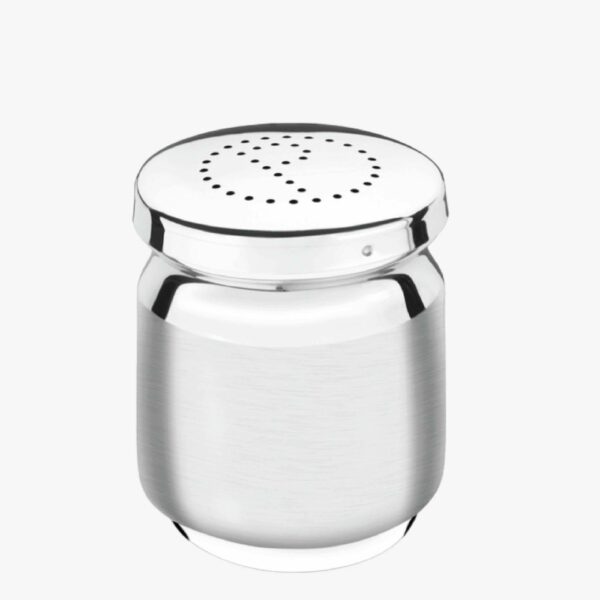 utility stainless steel pepper shaker with lid