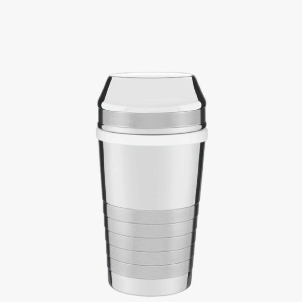 Millenium 680 ml stainless steel cocktail shaker with detailing in matte finish