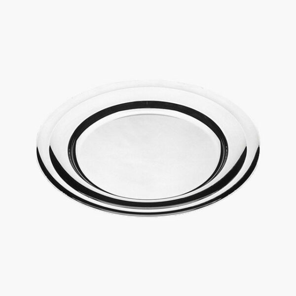 Tramontina 25.5cm Stainless Steel Round Flat Serving Dish