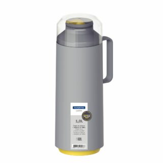Tramontina Exata Grey Polypropylene Thermos with 1 L Glass Liner