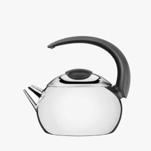 Tramontina stainless steel kettle with black handle, 18 cm and 2.2 L