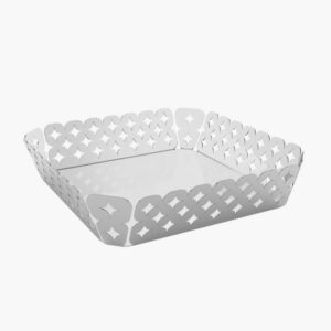 Square Basket  22 x 22 cm Fully Made in Stainless Steel