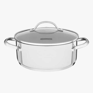 24 cm 4.8 liters Casserole Shallow Stainless Steel