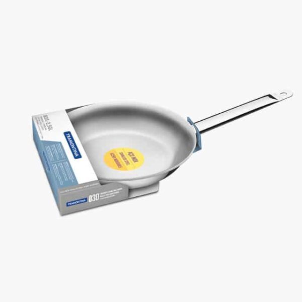 30 cm Frying Pan Professional  2.9 L shallow stainless steel frying pan