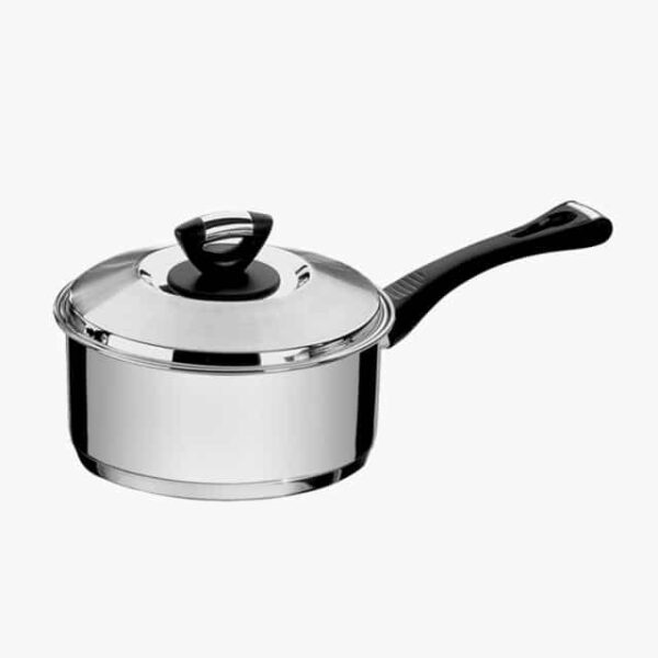 20 cm  Sauce Pan Stainless Steel 2.9 l with  Bakelite  Handle, Lid, Triple Bottom Induction Ready!