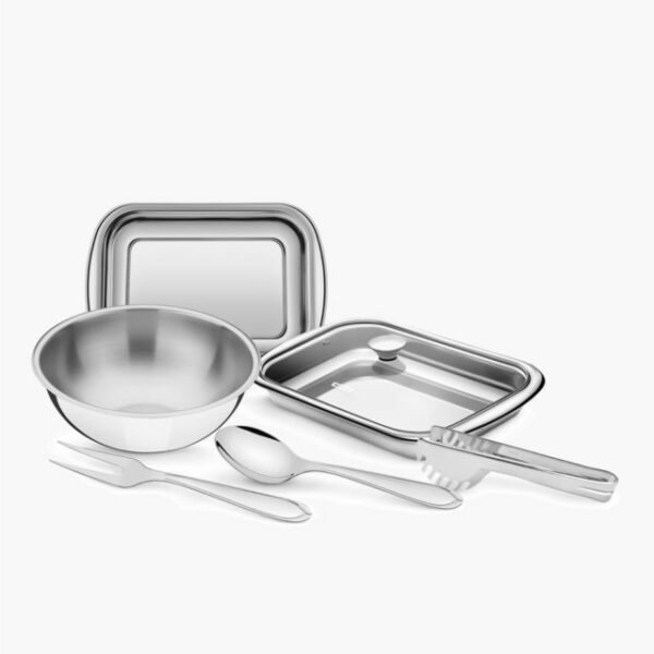 7 pcs Stainless Steel Serving Set with All You Need to Serve in Elegance
