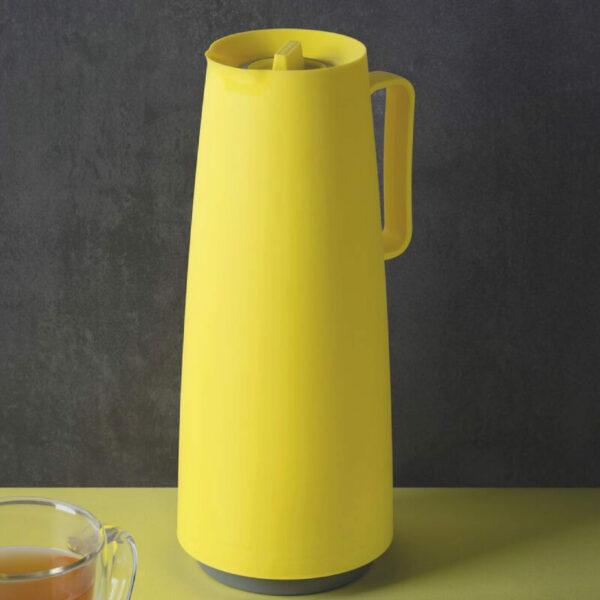 Tramontina Exata Yellow Polypropylene Thermal Pot with 1 L Glass Liner
