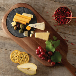 Provence 48x19 cm Cheese Board With Handle and Stone