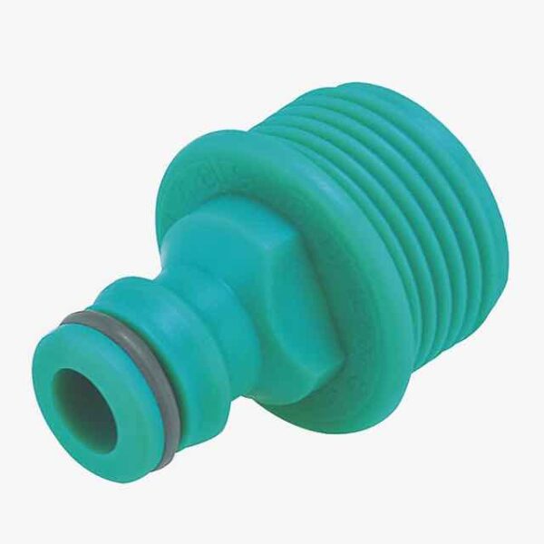 Male adapter, with 3/4" external thread for faucets