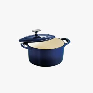 Tramontina Series 1000 3.5 Qt Cobalt Enameled Cast Iron Covered Round Dutch Oven