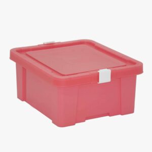 Tramontina Office or Laundry Organizer Box in Pink Polypropylene 17L