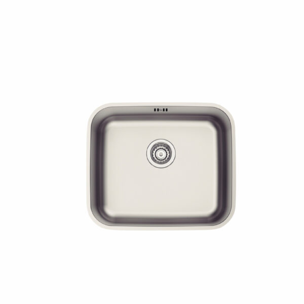 Dora 40 BL R6 stainless steel inset sink with satin finish  , 40x34 cm